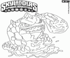 Skylander Eruptor, stworzenie które rzuca kule ognia i płomieni. Ogień Skylanders
