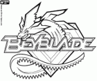 Beyblade logo ze smokiem