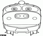 Bruno, silne lokomotywa Diesla elektryczna z Chuggington
