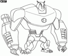 Armodrillo, niezawodne cudzoziemca jak robota armadillo z planety Terraexcava. Ben 10 Ultimate Alien