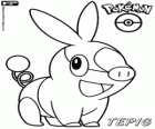 Tepig, to świń jest pożar typu początkowego pokémon z Teselia. Pokabu