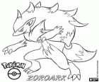Zoroark, to pokémon przypominający lis jest rozwój Zorua