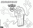 Cofagrigus, pokémon Trumna jest Sarkofag. Pokémon Duch, która rozwija się z Yamask. Desukan i Desumasu