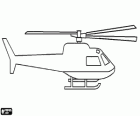 Biały helikopter do dekorowania