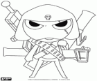 Kapral Giroro, ekspert broni z serie anime Keroro