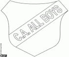 Godło Club Atlético All Boys z Buenos Aires, klub piłkarski argentyńskie