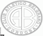 Logo Club Atlético Belgrano. Klub i Piłka nożna drużyny sportowej argentyńskie z miasto Córdoba