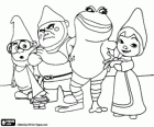 Juliet, Nanette, Tybalt, Parys i Goon. Postacie z Gnomeo i Julia