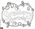Strawberry Shortcake logo. Truskawkowe ciastko