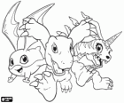 Digimon: Patamon, Agumona i Gabumon