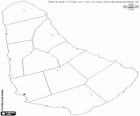 Mapa Barbadosu. Stolica: Bridgetown. Kraju wyspa na Morzu Karaibskim i Oceanu Atlantyckiego