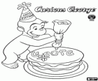 Ciekawski George, Curious George z tort urodzinowy