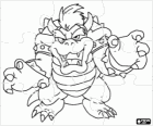 Puzzle Bowser lub King Koopa, głównym wrogiem w grach Mario