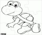 Puzzle Koopa Troopa, żółw, wróg Mario