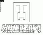 Logo Minecraft z twarzy Creeper