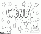 Wendy, nazwa pochodzenia angielskiego. Używane jako zdrobnienie Gwendolyn