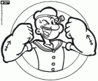 Popeye marynarz, znanych postaci z komiksów. Charakter Popeye został stworzony przez WE Segar i po raz pierwszy opublikowana w 1929 roku