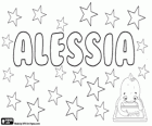 Alessia, nazwa pochodzenia greckiego. Jest to również krótką formę Alessandra