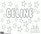 Celine, imię pochodzenia łacińskiego. Wariant Celeste