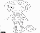 Dot Starlight z Lalaloopsy z jej zwierzę, ptak