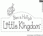 Logo Małe Królestwo Bena i Holly. Oryginalne logo w języku angielskim Ben and Holly’s Little Kingdom