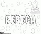 Rebeca, imię pochodzenia hebrajskiego. Biblijny bohater. Rebeca, wariant Rebecca