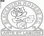 Logo Blackburn Rovers F.C. Rovers, The Rovers. Klub piłkarski z siedzibą w mieście Blackburn, w hrabstwie Lancashire