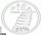 Logo AC Pisa 1909, w piłce nożnej w mieście Piza in Toskania