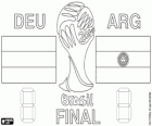 Argentyna vs Niemcy. Finał FIFA Mistrzostwa Świata w Piłce Nożnej Brazylia 2014. Maracanã Stadium, Rio de Janeiro, na 13 lipca 2014