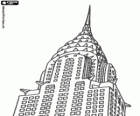 Chrysler Building, wieżowiec stylu art deco znajduje się na Manhattanie w Nowym Jorku