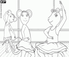 Angelina Ballerina i jej przyjaciele w próby tańca