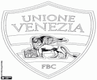 Odznaka Foot Ball Club Unione Venezia. W piłce nożnej od Wenecji, w regionie Wenecja Euganejska