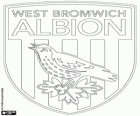 Emblemat West Bromwich Albion F.C.. Klub piłkarski Bromvich West, znany także jako The Baggies, Throstles