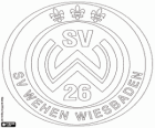Logotyp SV Wehen Wiesbaden. Klub piłkarski z Taunusstein, miasta Hesji