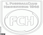 Logo 1. FC Heidenheim. Klub piłkarski Heidenheim der Brenz, miasta Badenii-Wirtembergii
