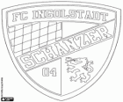 Herb FC Ingolstadt 04. Klub piłki nożnej z Ingolstad, miasto w Bawarii