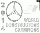 Mercedes AMG Petronas 2014 Mistrz Świata Konstruktorów Formuły 1 FIA