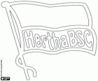 Logo Hertha BSC, klub sportowy od stolicy Niemiec, Berlina