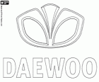 Logo Daewoo, samochód marki Korei Południowej