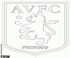 Emblemat Aston Villa F.C.. Klub piłkarski z Birmingham, znany jako złoczyńców, The Villans