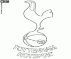 Odznaka Tottenham Hotspur FC. Klub piłki nożnej z Tottenham nick Spurs