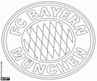 Emblemat FC Bayern Monachium. Klub sportowy z Monachium, stolicy Bawarii
