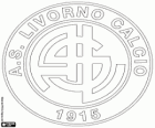 Emblemat A.S. Livorno Calcio. Klub piłkarski z siedzibą w Livorno, miasto in Toskania