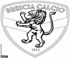 Odznaka Brescia Calcio. Klub piłki nożnej z Brescia, miasto w Lombardii