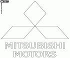 Logo Mitsubishi Motors, międzynarodową firmę z siedzibą w Japonii