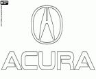 Logo Acura. Honda luksusowy samochód marki