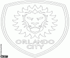 Emblemat Orlando City SC, MLS klub piłkarski z siedzibą w Orlando, Floryda