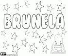 Brunela, wariant Brunella. Zdrobnienie Bruna, kobiecy Bruno