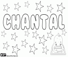 Chantal, kobiece imię pochodzenia francuskiego. Pochodzi z Occitan Cantal, jego znaczenie jest kamień. Również związane z francuskiego słowa Chant, czyli piosenki