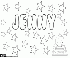 Jenny, zdrobnienie innych nazw, takich jak Jean, Jennifer i Genevieve. Jenny, wariant Jenni i Jennie
